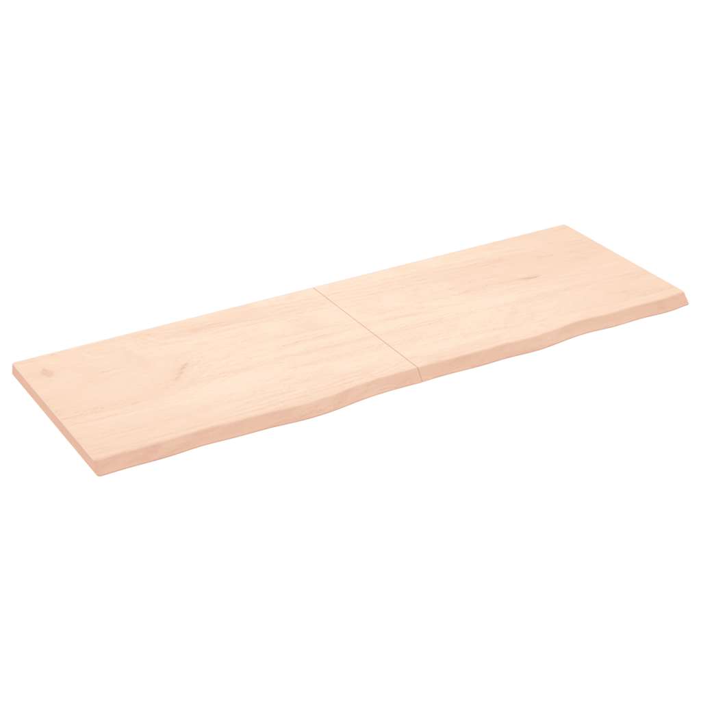 Πάγκος Μπάνιου 180x60x(2-4) εκ. από Ακατέργαστο Μασίφ Ξύλο