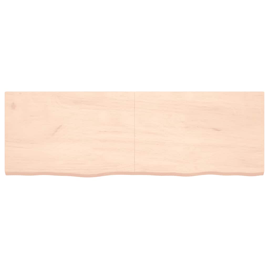 Πάγκος Μπάνιου 180x60x(2-4) εκ. από Ακατέργαστο Μασίφ Ξύλο