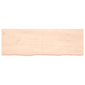 Πάγκος Μπάνιου 180x60x(2-4) εκ. από Ακατέργαστο Μασίφ Ξύλο
