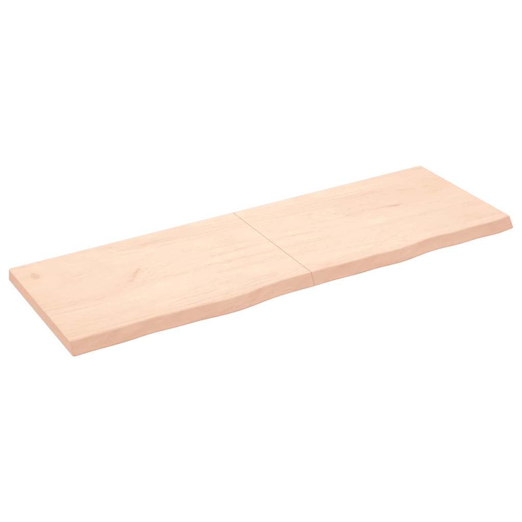 Πάγκος Μπάνιου 180x60x(2-6) εκ. από Ακατέργαστο Μασίφ Ξύλο