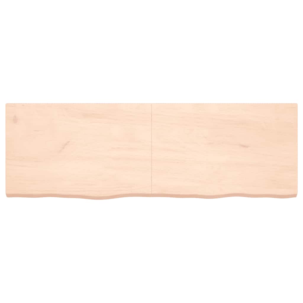 Πάγκος Μπάνιου 180x60x(2-6) εκ. από Ακατέργαστο Μασίφ Ξύλο