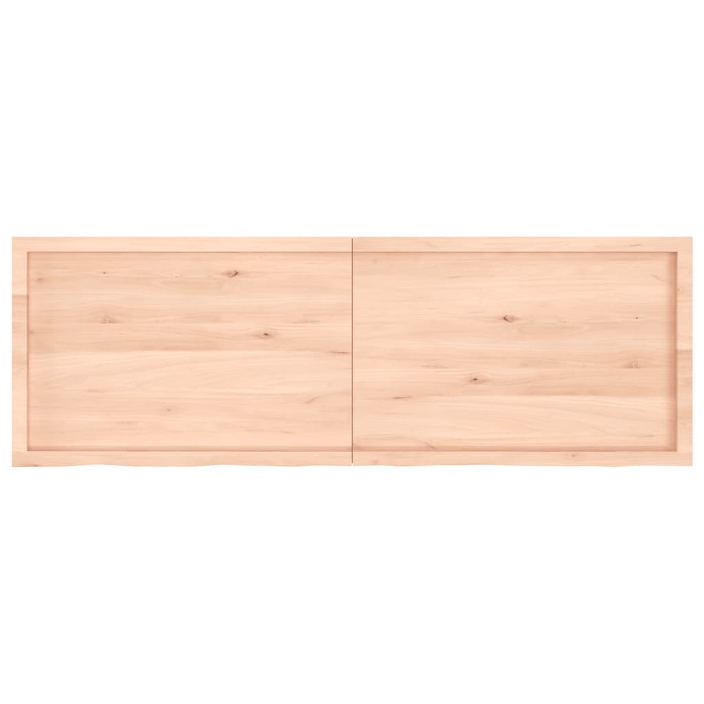 Πάγκος Μπάνιου 180x60x(2-6) εκ. από Ακατέργαστο Μασίφ Ξύλο