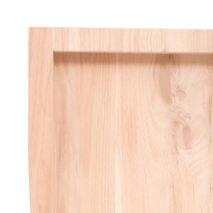 Πάγκος Μπάνιου 180x60x(2-6) εκ. από Ακατέργαστο Μασίφ Ξύλο