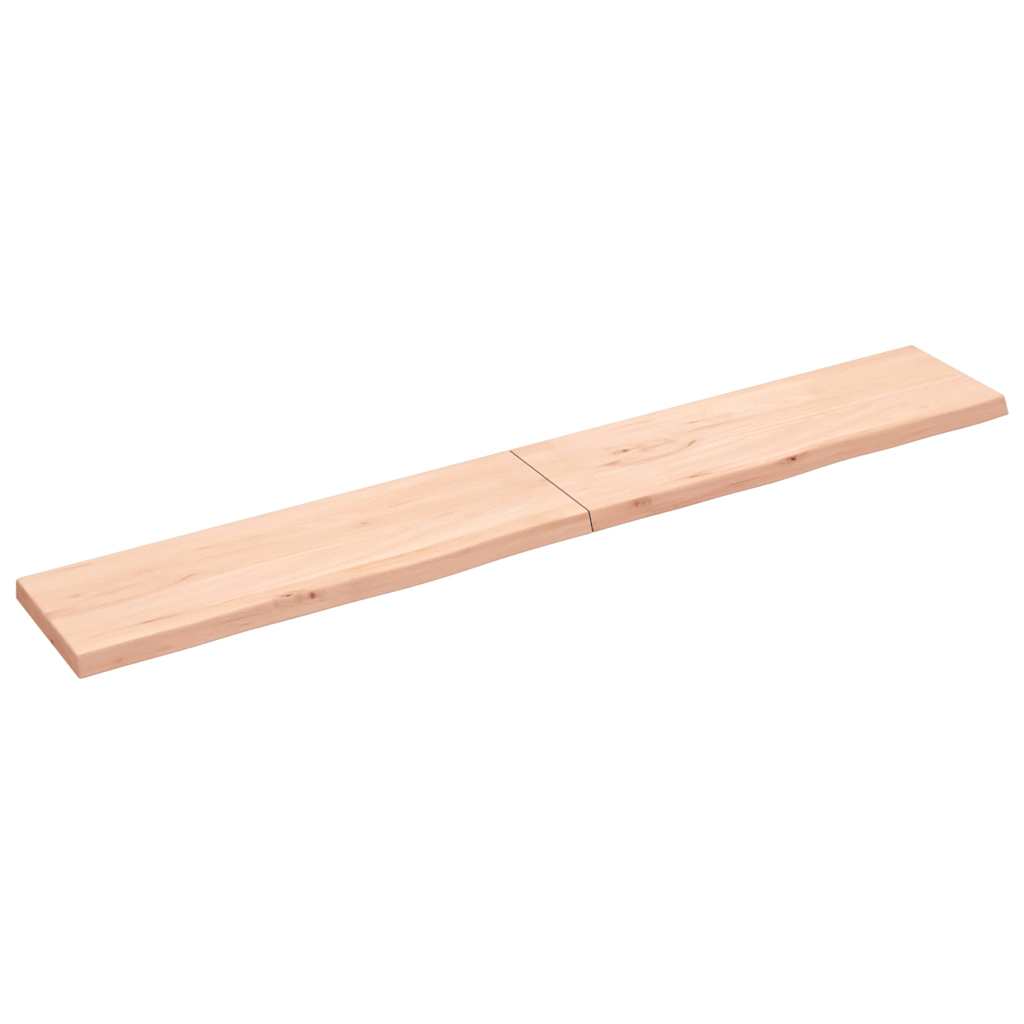 Πάγκος Μπάνιου 200x30x(2-4) εκ. από Ακατέργαστο Μασίφ Ξύλο