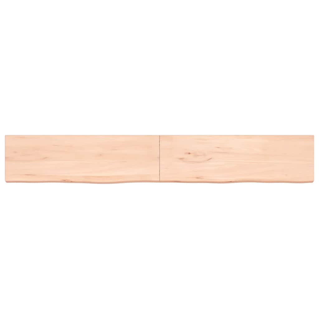 Πάγκος Μπάνιου 200x30x(2-4) εκ. από Ακατέργαστο Μασίφ Ξύλο