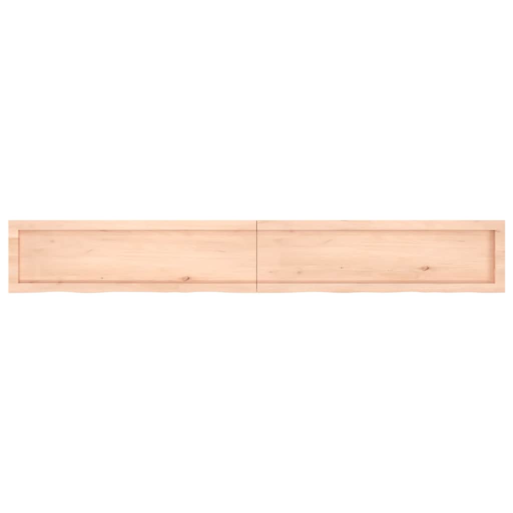 Πάγκος Μπάνιου 200x30x(2-6) εκ. από Ακατέργαστο Μασίφ Ξύλο