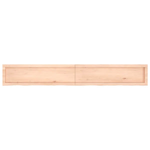 Πάγκος Μπάνιου 200x30x(2-6) εκ. από Ακατέργαστο Μασίφ Ξύλο