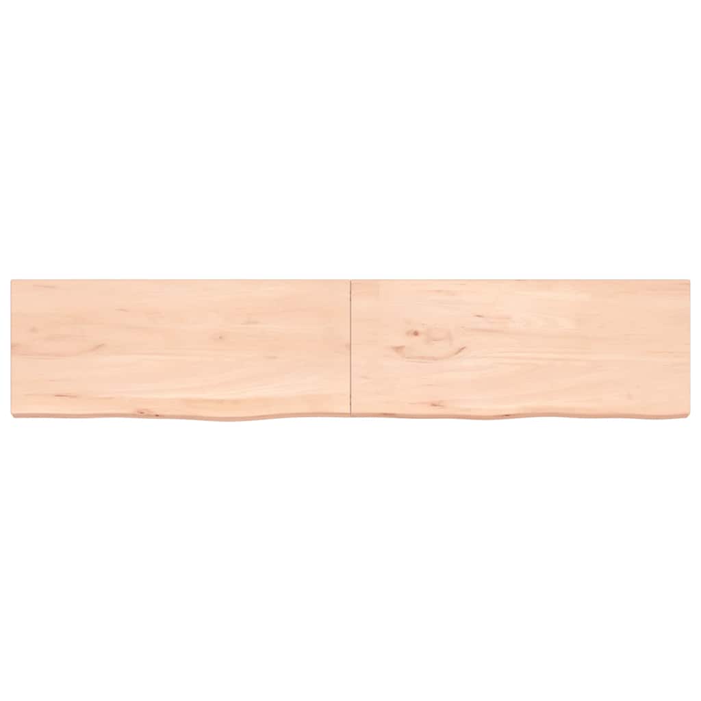 Πάγκος Μπάνιου 200x40x(2-4) εκ. από Ακατέργαστο Μασίφ Ξύλο - Pakobazaar