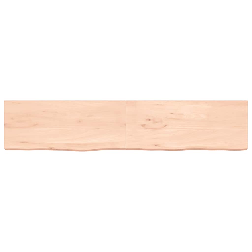 Πάγκος Μπάνιου 200x40x(2-6) εκ. από Ακατέργαστο Μασίφ Ξύλο