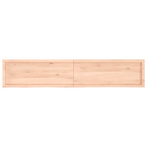 Πάγκος Μπάνιου 200x40x(2-6) εκ. από Ακατέργαστο Μασίφ Ξύλο