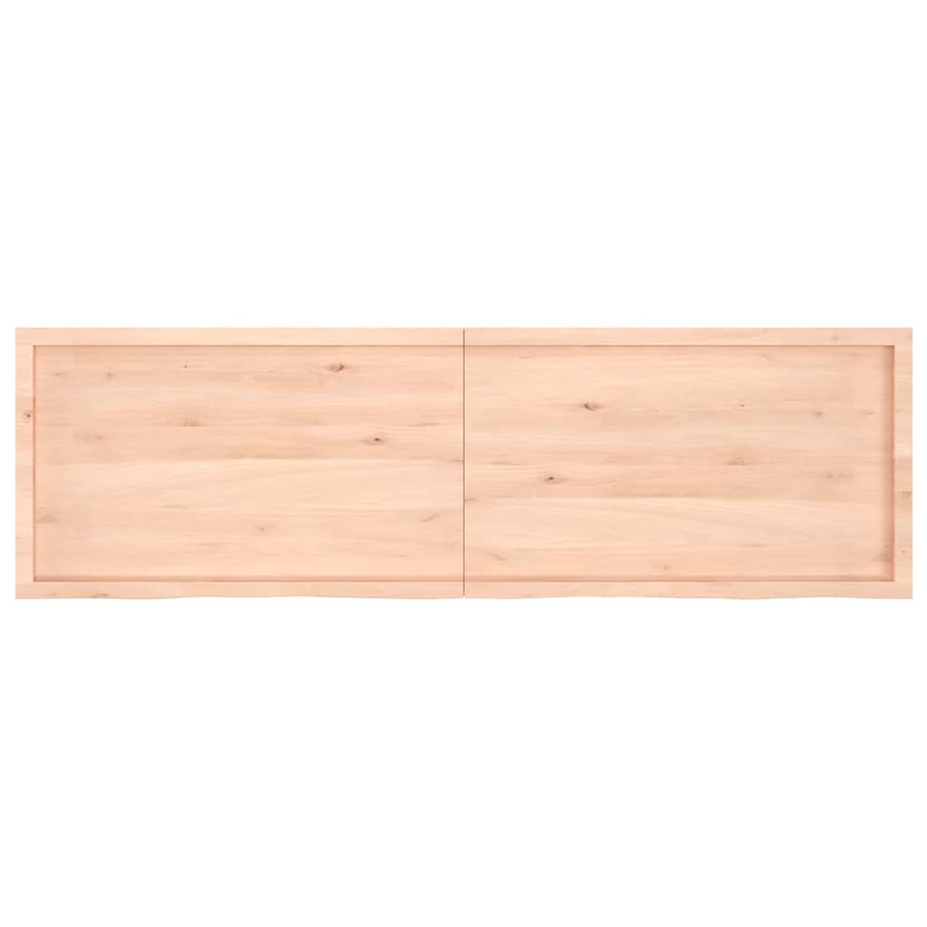 Πάγκος Μπάνιου 200x60x(2-4) εκ. από Ακατέργαστο Μασίφ Ξύλο