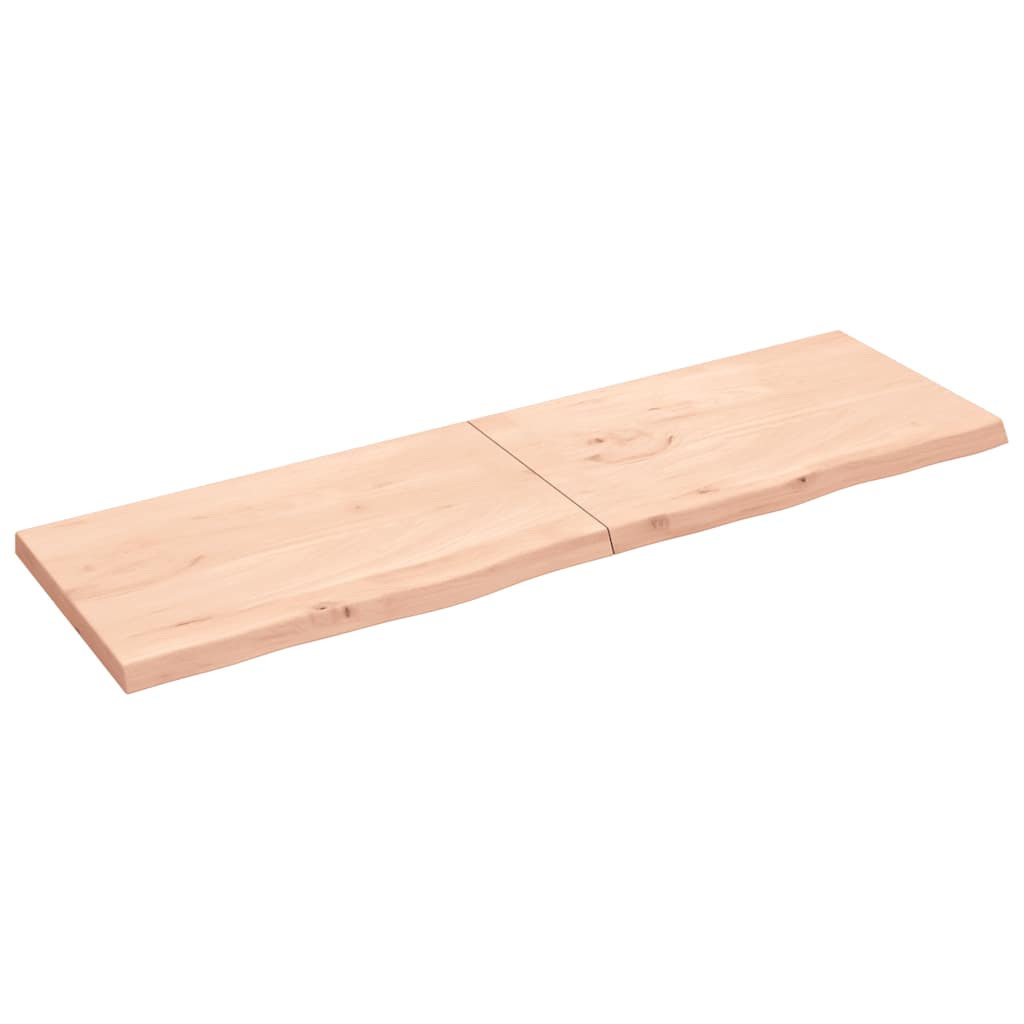 Πάγκος Μπάνιου 200x60x(2-6) εκ. από Ακατέργαστο Μασίφ Ξύλο