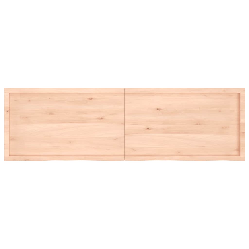 Πάγκος Μπάνιου 200x60x(2-6) εκ. από Ακατέργαστο Μασίφ Ξύλο