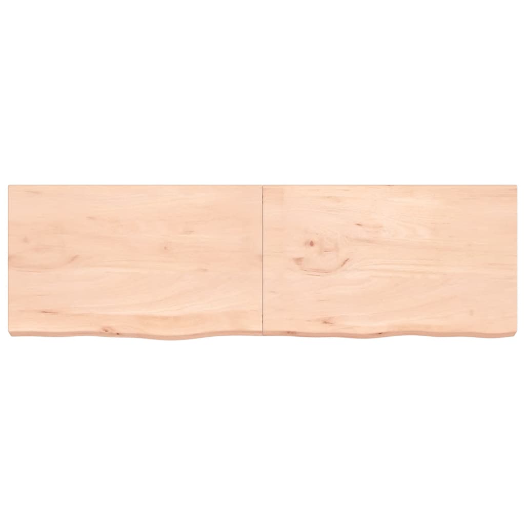 Πάγκος Μπάνιου 200x60x(2-6) εκ. από Ακατέργαστο Μασίφ Ξύλο