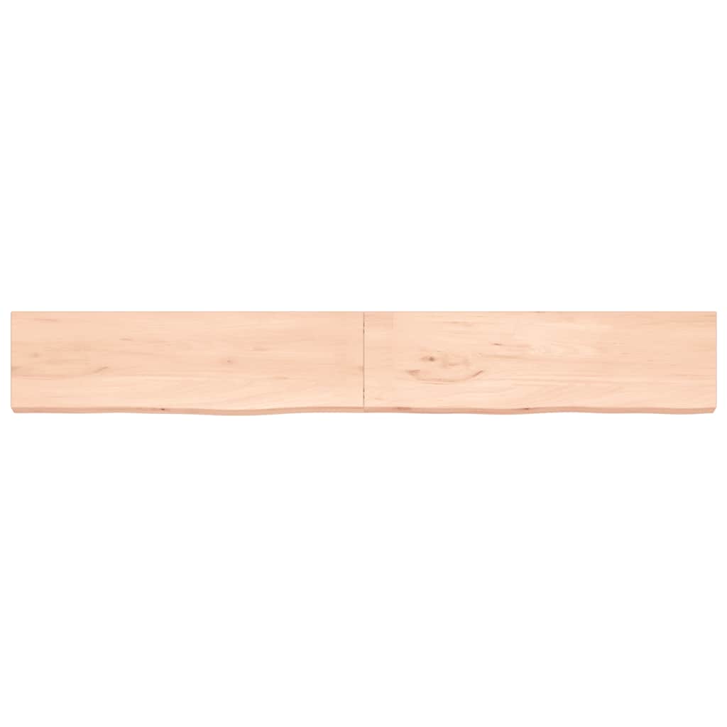 Πάγκος Μπάνιου 220x30x(2-4) εκ. από Ακατέργαστο Μασίφ Ξύλο