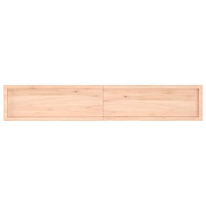 Πάγκος Μπάνιου 220 x 40 x (2-4) εκ. από Ακατέργαστο Μασίφ Ξύλο