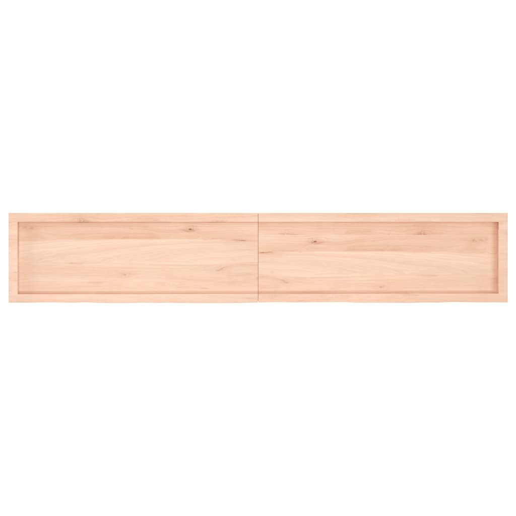 Πάγκος Μπάνιου 220 x 40 x (2-6) εκ. από Ακατέργαστο Μασίφ Ξύλο