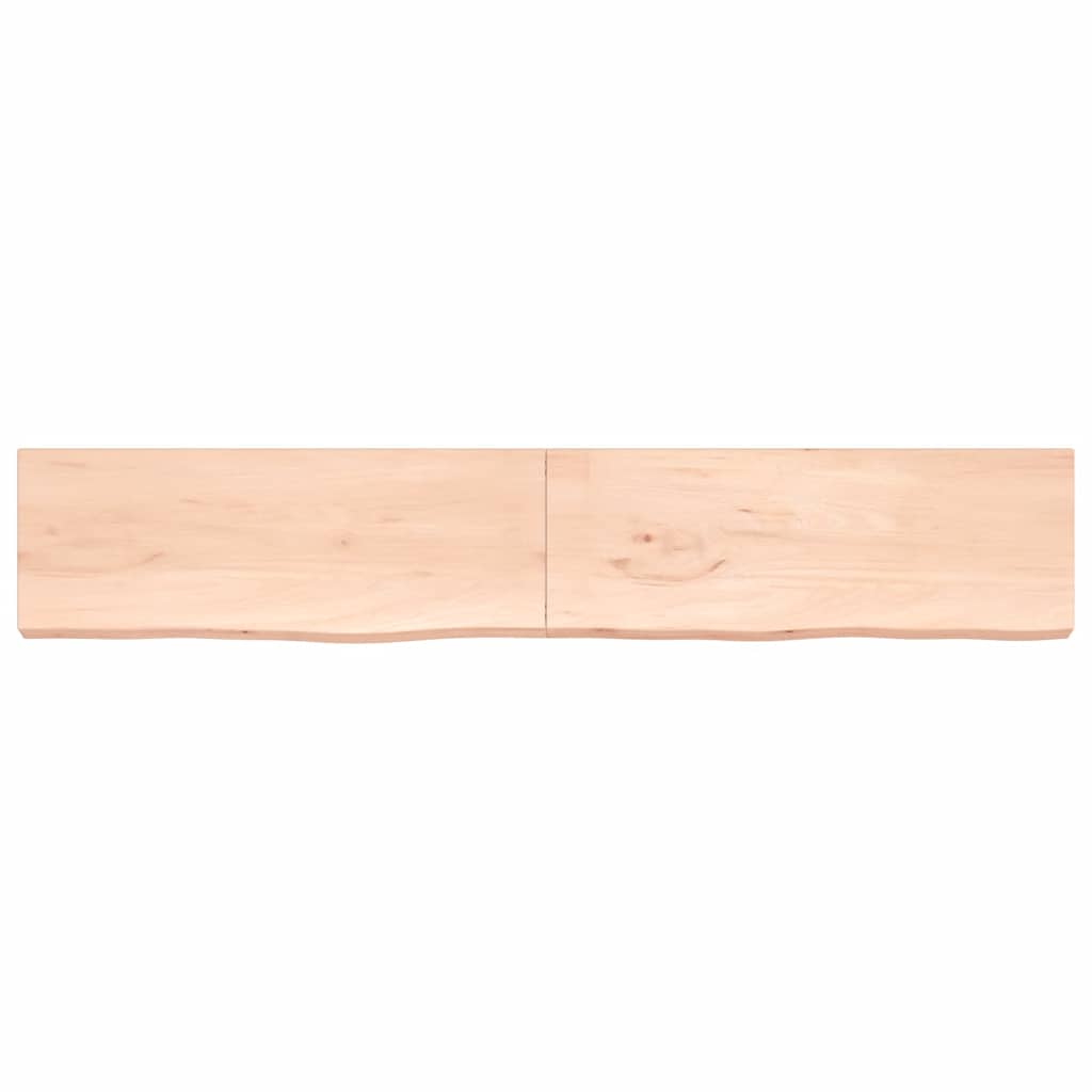 Πάγκος Μπάνιου 220 x 40 x (2-6) εκ. από Ακατέργαστο Μασίφ Ξύλο