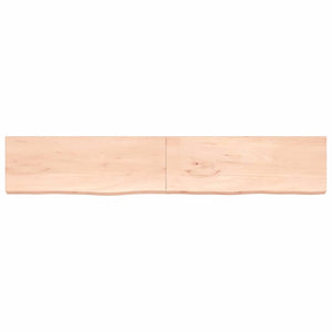 Πάγκος Μπάνιου 220 x 40 x (2-6) εκ. από Ακατέργαστο Μασίφ Ξύλο