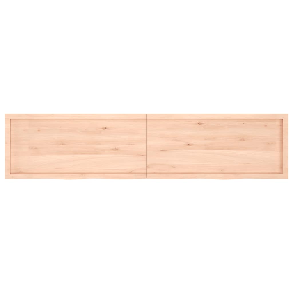 Πάγκος Μπάνιου 220 x 50 x (2-6) εκ. από Ακατέργαστο Μασίφ Ξύλο - Pakobazaar
