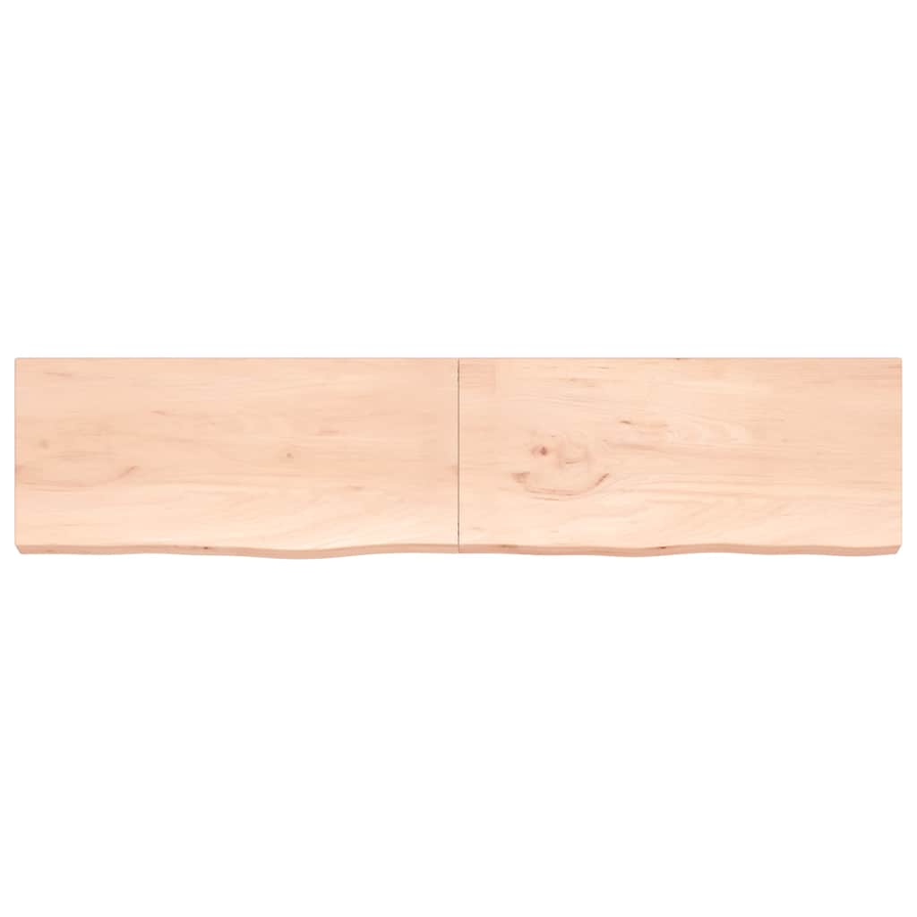 Πάγκος Μπάνιου 220 x 50 x (2-6) εκ. από Ακατέργαστο Μασίφ Ξύλο - Pakobazaar