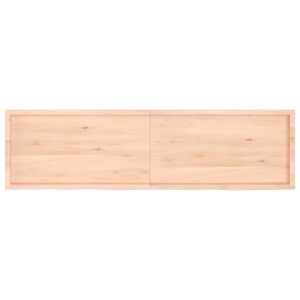 Πάγκος Μπάνιου 220 x 60 x (2-4) εκ. από Ακατέργαστο Μασίφ Ξύλο - Pakobazaar