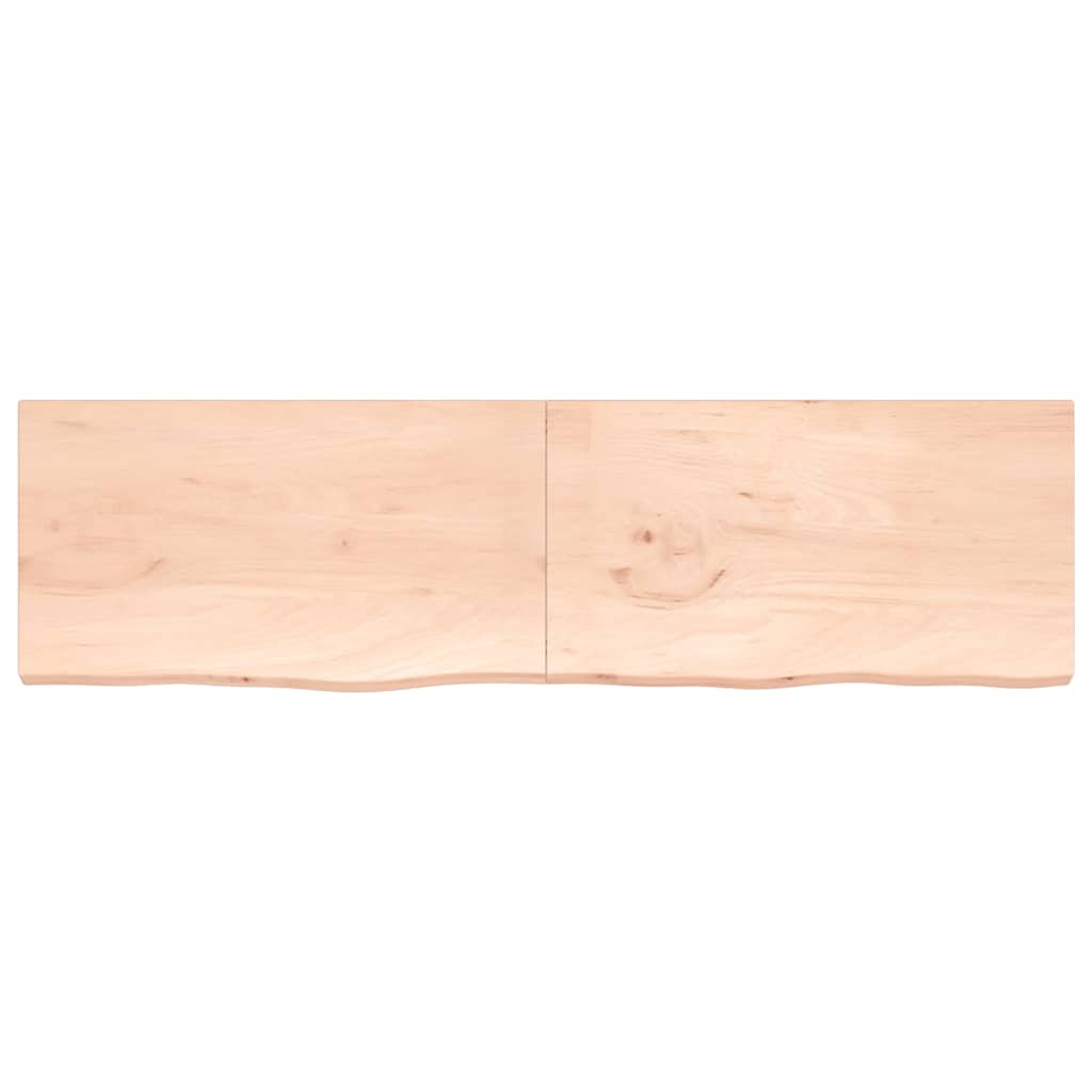Πάγκος Μπάνιου 220 x 60 x (2-4) εκ. από Ακατέργαστο Μασίφ Ξύλο - Pakobazaar