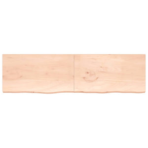 Πάγκος Μπάνιου 220 x 60 x (2-4) εκ. από Ακατέργαστο Μασίφ Ξύλο - Pakobazaar