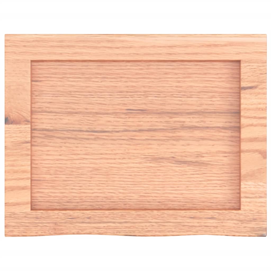 Πάγκος Μπάνιου Αν. Καφέ 40x30x(2-4) εκ. Επεξεργ. Μασίφ Ξύλο