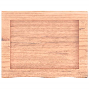 Πάγκος Μπάνιου Αν. Καφέ 40x30x(2-4) εκ. Επεξεργ. Μασίφ Ξύλο