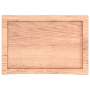 Πάγκος Μπάνιου Αν. Καφέ 60x40x(2-4) εκ. Επεξεργ. Μασίφ Ξύλο
