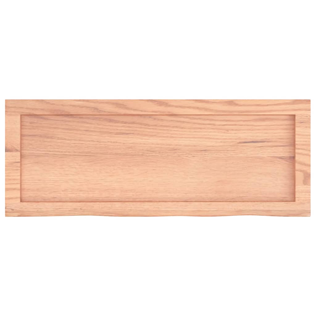 Πάγκος Μπάνιου Αν. Καφέ 80x30x(2-6) εκ. Επεξεργ. Μασίφ Ξύλο