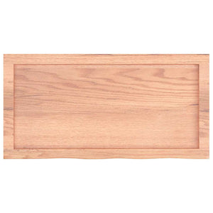 Πάγκος Μπάνιου Αν. Καφέ 80x40x(2-4) εκ. Επεξεργ. Μασίφ Ξύλο