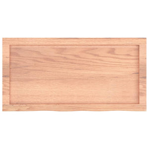 Πάγκος Μπάνιου Αν. Καφέ 80x40x(2-6) εκ. Επεξεργ. Μασίφ Ξύλο