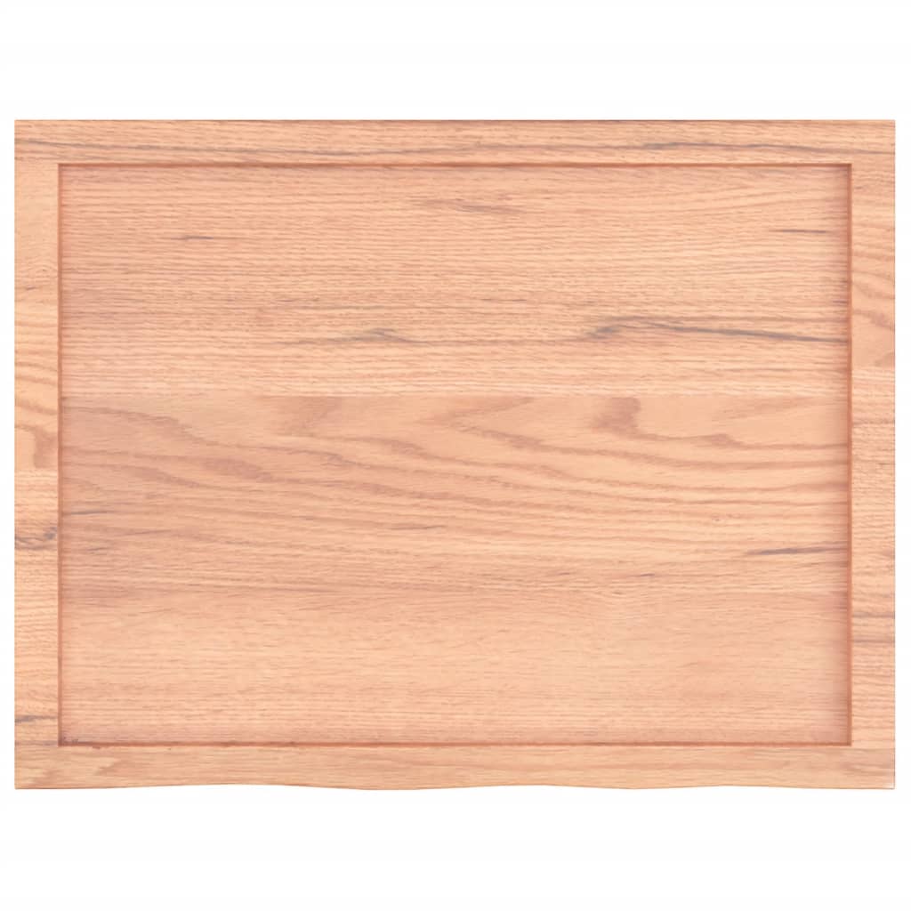 Πάγκος Μπάνιου Αν. Καφέ 80x60x(2-6) εκ. Επεξεργ. Μασίφ Ξύλο