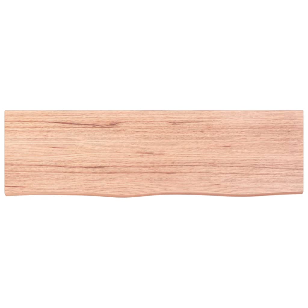 Πάγκος Μπάνιου Αν. Καφέ 100x30x(2-4) εκ. Επεξεργ. Μασίφ Ξύλο