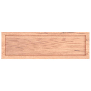 Πάγκος Μπάνιου Αν. Καφέ 100x30x(2-6) εκ. Επεξεργ. Μασίφ Ξύλο - Pakobazaar