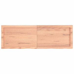 Πάγκος Μπάνιου Αν. Καφέ 120x40x(2-6) εκ. Επεξεργ. Μασίφ Ξύλο