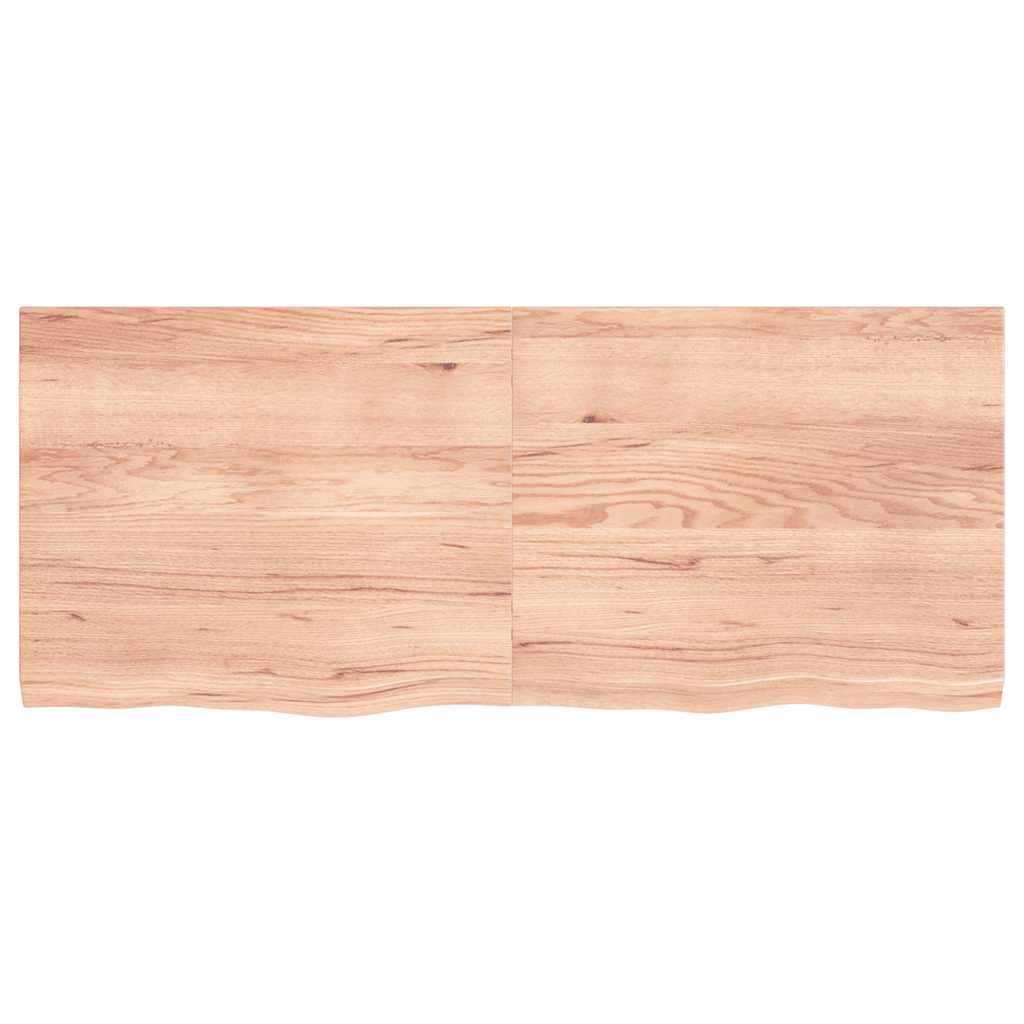 Πάγκος Μπάνιου Αν. Καφέ 120x50x(2-4) εκ. Επεξεργ. Μασίφ Ξύλο - Pakobazaar