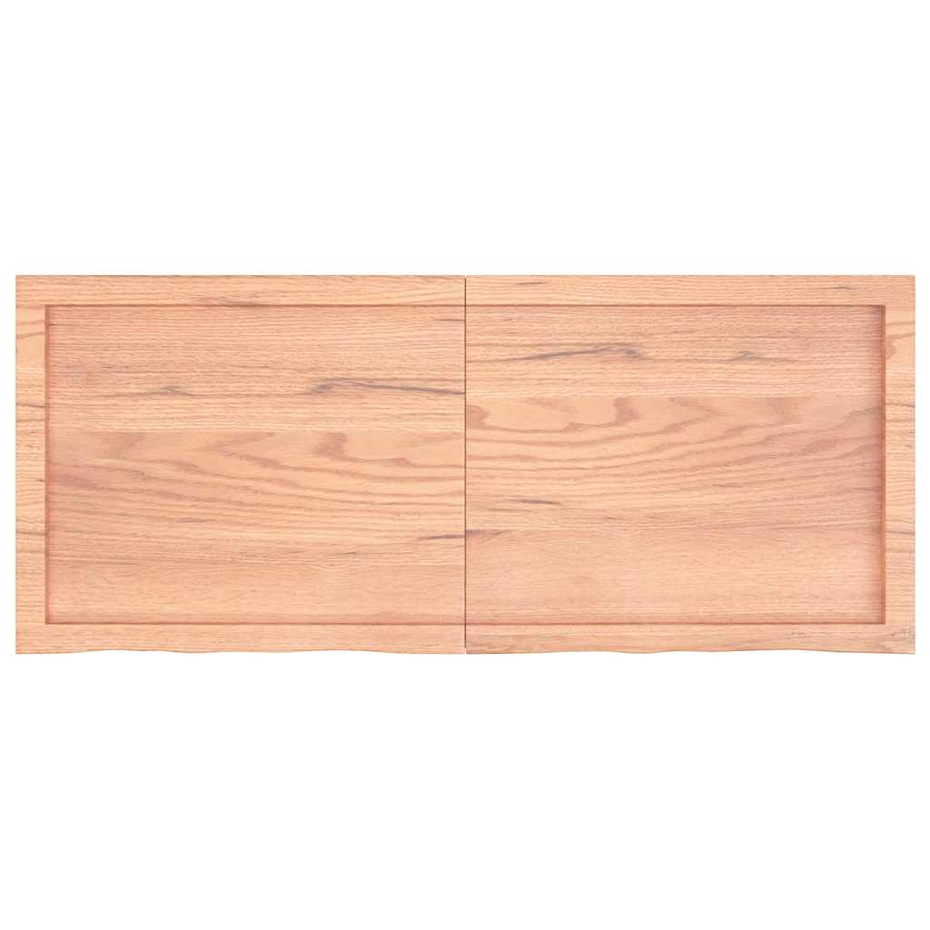 Πάγκος Μπάνιου Αν. Καφέ 120x50x(2-4) εκ. Επεξεργ. Μασίφ Ξύλο - Pakobazaar