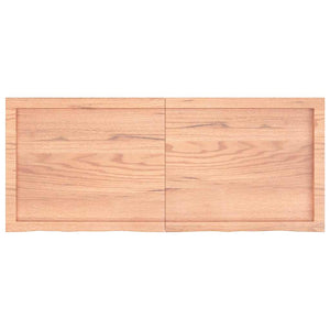 Πάγκος Μπάνιου Αν. Καφέ 120x50x(2-4) εκ. Επεξεργ. Μασίφ Ξύλο - Pakobazaar