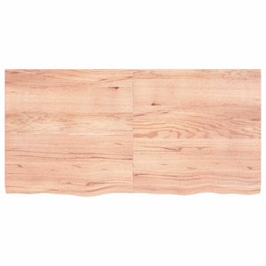 Πάγκος Μπάνιου Αν. Καφέ 120x60x(2-4) εκ. Επεξεργ. Μασίφ Ξύλο