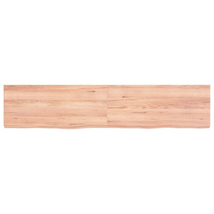 Πάγκος Μπάνιου Αν. Καφέ 140x30x(2-4) εκ. Επεξεργ. Μασίφ Ξύλο