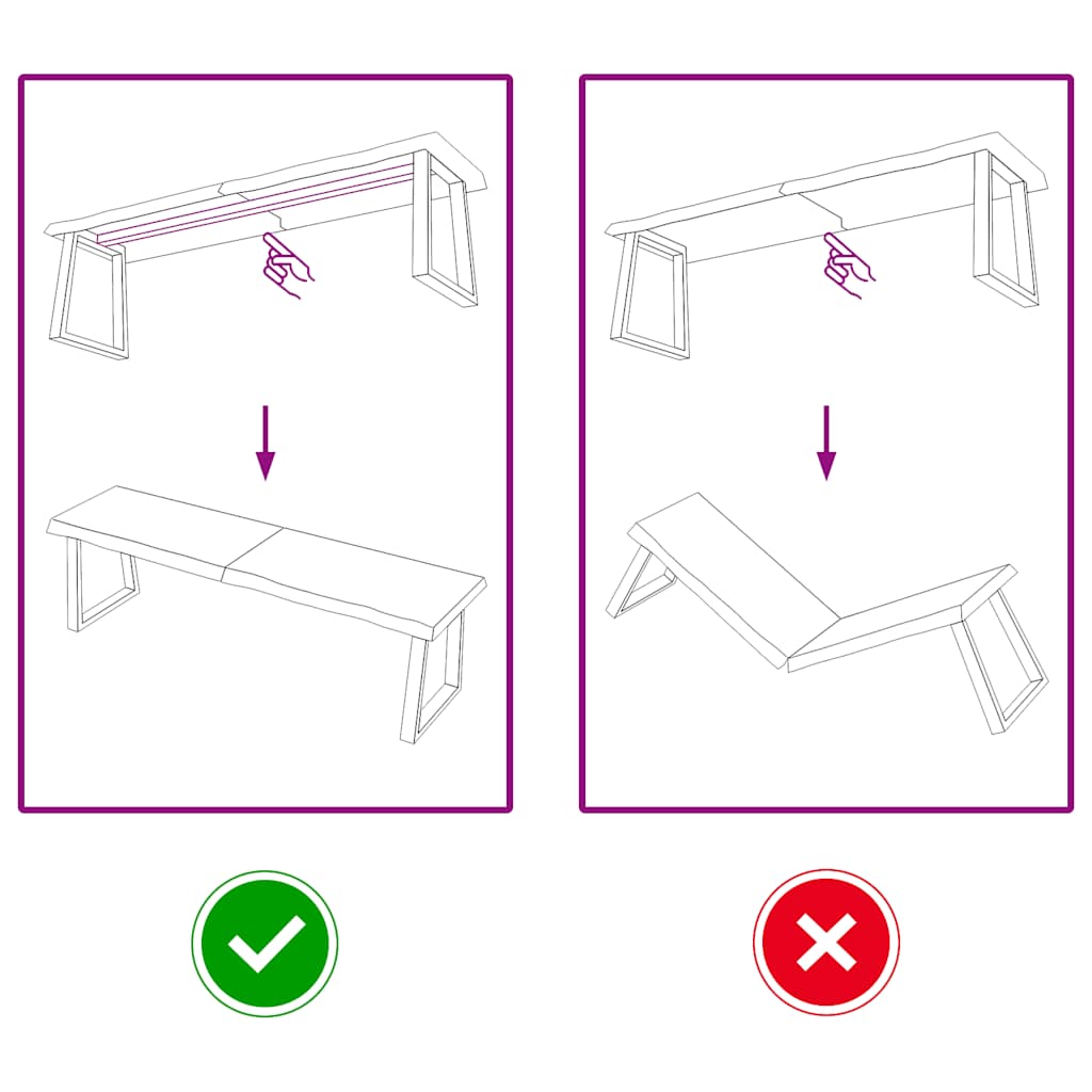 Πάγκος Μπάνιου Αν. Καφέ 140x30x(2-4) εκ. Επεξεργ. Μασίφ Ξύλο