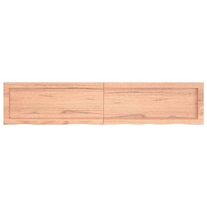 Πάγκος Μπάνιου Αν. Καφέ 140x30x(2-6) εκ. Επεξεργ. Μασίφ Ξύλο