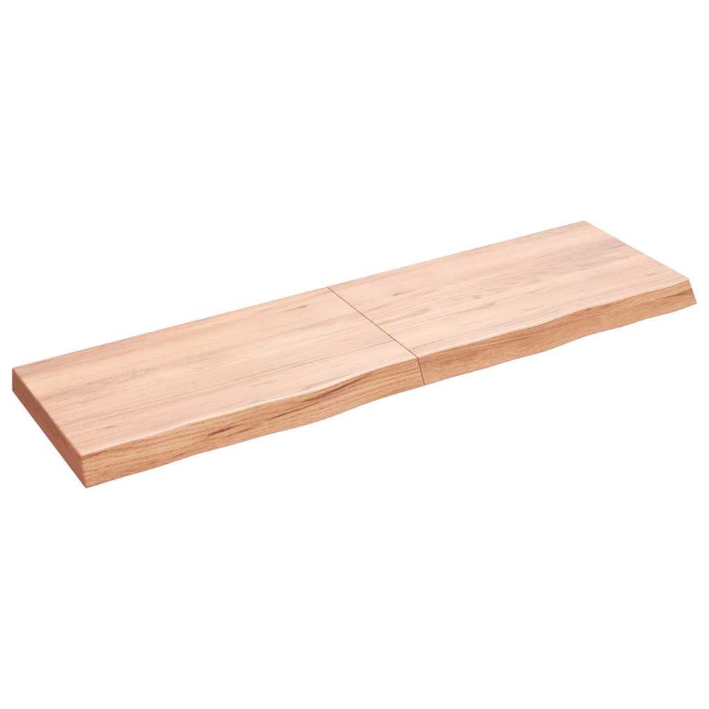 Πάγκος Μπάνιου Αν. Καφέ 140x40x(2-6) εκ. Επεξεργ. Μασίφ Ξύλο