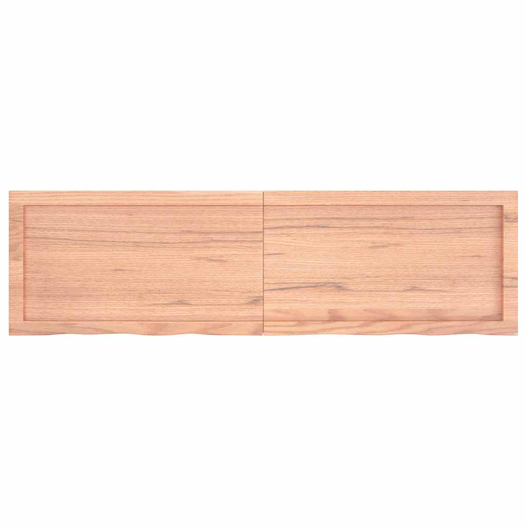 Πάγκος Μπάνιου Αν. Καφέ 140x40x(2-6) εκ. Επεξεργ. Μασίφ Ξύλο