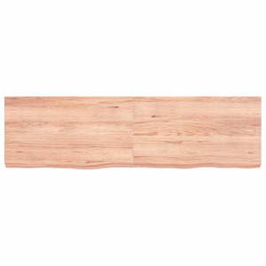 Πάγκος Μπάνιου Αν. Καφέ 140x40x(2-6) εκ. Επεξεργ. Μασίφ Ξύλο