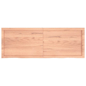 Πάγκος Μπάνιου Αν. Καφέ 140x50x(2-4) εκ. Επεξεργ. Μασίφ Ξύλο