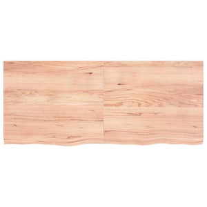 Πάγκος Μπάνιου Αν. Καφέ 140x60x(2-4) εκ. Επεξεργ. Μασίφ Ξύλο